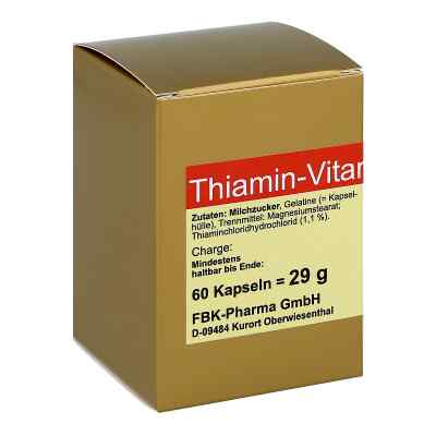 Thiamin Kapseln Vitamin B1 60 szt. od FBK-Pharma GmbH PZN 00574072