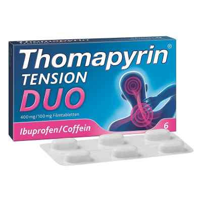 Thomapyrin Tension Duo 400 mg/100 mg tabletki powlekane 6 szt. od A. Nattermann & Cie GmbH PZN 12551030