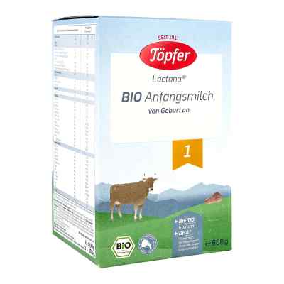 Toepfer Lactana Bio 1 mleko modyfikowane 600 g od TÖPFER GmbH PZN 06081896