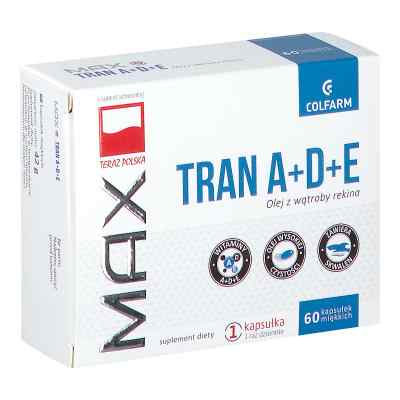Tran A+D+E Max kapsułki 60  od ZAKŁADY FARM. COLFARM PZN 08302816