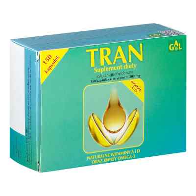 Tran z vit.D,A,E supl.diety kapsułki 150  od SPEC.PRZED.ROL.-PROD. GAL S.C. PZN 08302241