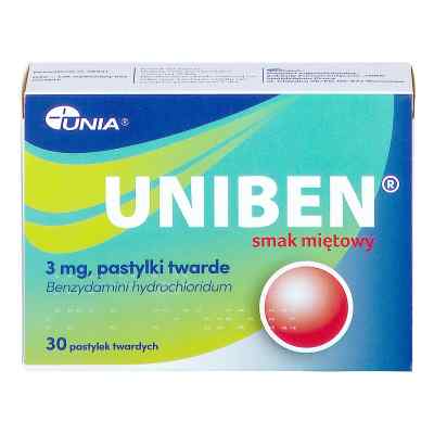 Uniben smak miętowy pastylki 30  od PPH EWA S.A. PZN 08306000