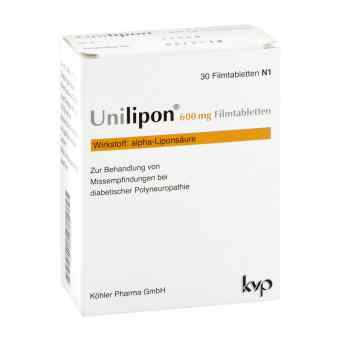 Unilipon 600 mg Filmtabletten 30 szt. od Köhler Pharma GmbH PZN 04643930