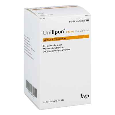 Unilipon 600 mg Filmtabletten 60 szt. od Köhler Pharma GmbH PZN 04643947