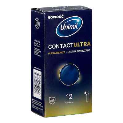 Unimil Contact Ultra Prezerwatywy ekstra nawilżane ultracienkie