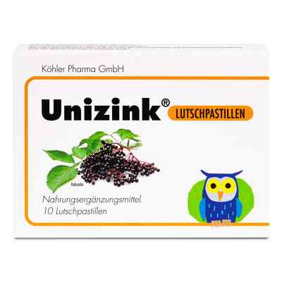 Unizink Lutschpastillen 10 szt. od Köhler Pharma GmbH PZN 04712401