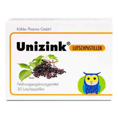 Unizink pastylki do ssania 30 szt. od Köhler Pharma GmbH PZN 04712418