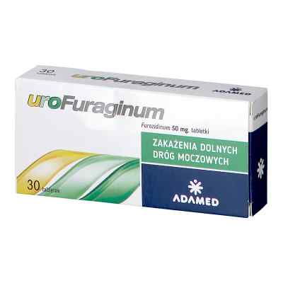 Urofuraginum 50 mg tabletki 30  od PABIANICKIE ZAKŁ.FARM. POLFA S.A PZN 08300437