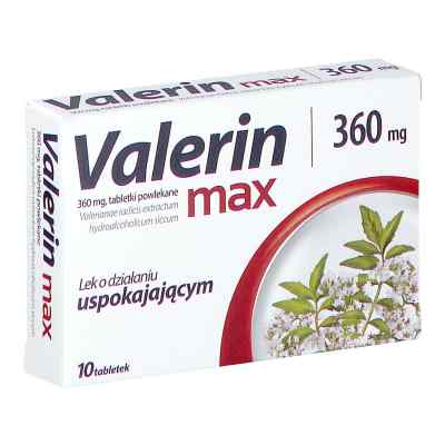 Valerin Max 360 mg tabletki powlekane 10  od AFLOFARM FABRYKA LEKÓW SP.Z O.O. PZN 08302553