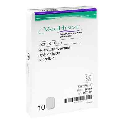 Varihesive extra dünn 5x10 cm Hkv hydroaktiv 10 szt. od ConvaTec (Germany) GmbH PZN 03892677