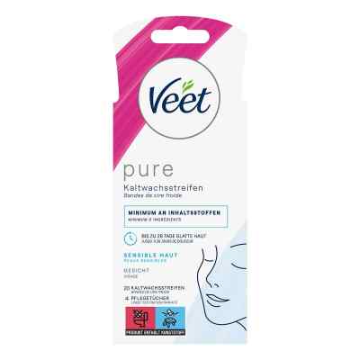 Veet Kaltwachs Gesicht Streifen 20 szt. od Reckitt Benckiser Deutschland Gm PZN 07768508