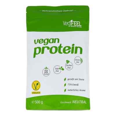 Vegan protein neutral Pulver 500 g od Fitnesshotline GmbH PZN 11514601