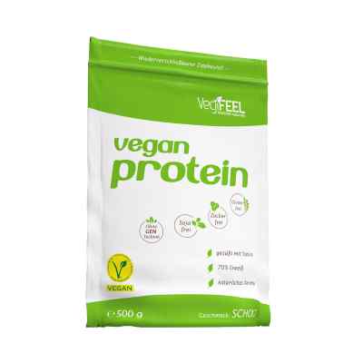 Vegan protein schoko Pulver 500 g od Fitnesshotline GmbH PZN 11514593
