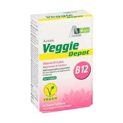 Veggie Depot witamina B12+ kwas foliowy tabletki 60 szt. od Avitale GmbH PZN 11674339