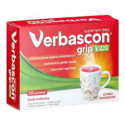 Verbascon Grip Kids saszetki o smaku malinowym 10  od POLSKI LEK  PZN 08303116