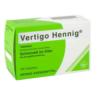 Vertigo Hennig Tabletten 100 szt. od Hennig Arzneimittel GmbH & Co. K PZN 02161569