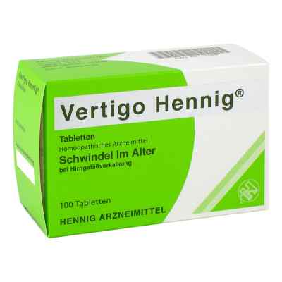 Vertigo Hennig Tabletten 100 szt. od Hennig Arzneimittel GmbH & Co. KG PZN 02161569
