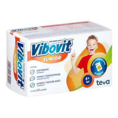 Vibovit Junior o smaku pomarańczowym proszek 44  od TEVA OPERATIONS POLAND SP. Z O.O PZN 08302400