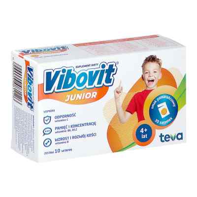 Vibovit Junior pomarańcz. saszetka 30  od TEVA OPERATIONS POLAND SP. Z O.O PZN 08302529