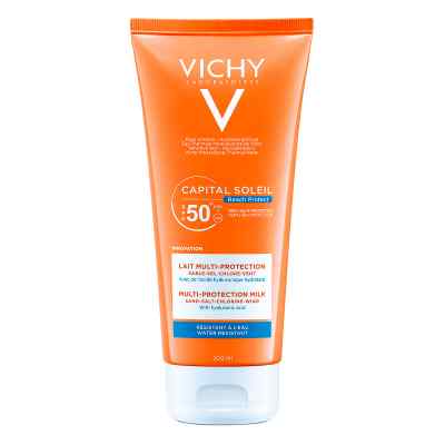 Vichy Capital Soleil Beach Protect Mleczko z filtrem SPF 50 200 ml od L'Oreal Deutschland GmbH PZN 14323557