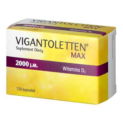 Vigantoletten Max, witamina D3 2000 j.m. kapsułki 120  od CATALENT ITALY S.P.A. PZN 08300110