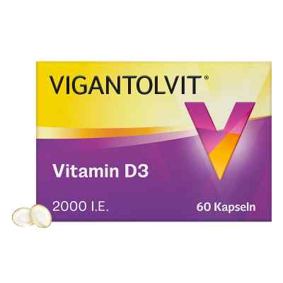 Vigantolvit 2000 I.E. witamina D3 kapsułki miękkie 60 szt. od Procter & Gamble GmbH PZN 12423852