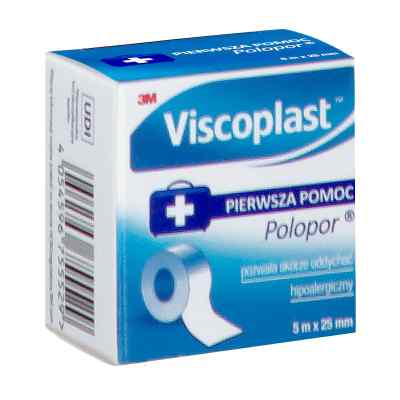 Viscoplast Polopor 5m x 25mm przylepiec papierowy 1  od 3M DEUTSCHLAND GMBH PZN 08303068