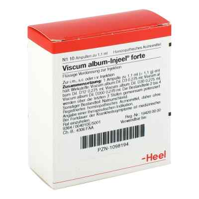 Viscum Album Injeele forte 10 szt. od Biologische Heilmittel Heel GmbH PZN 01098194