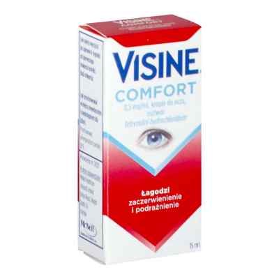 Visine Comfort krople do oczu 15 ml od JANSSEN PHARMACEUTICA N.V. PZN 08303224