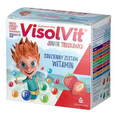 Visolvit Junior proszek musujący o smaku truskawkowym 30  od SENSILAB POLSKA SP. Z O.O.- S.K. PZN 08300738