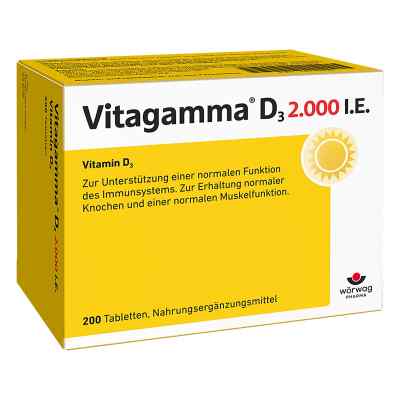 Vitagamma D3 2.000 I.e. Vitamin D3 Nem tabletki 200 szt. od Wörwag Pharma GmbH & Co. KG PZN 10796098