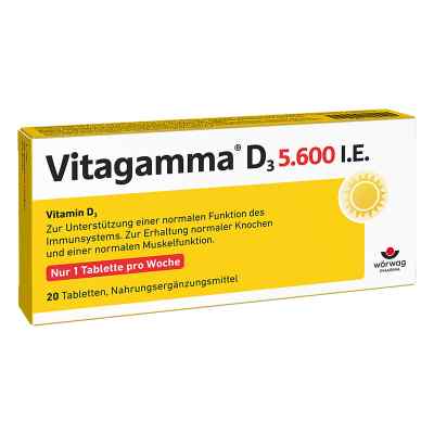 Vitagamma witamina D3 5.600 I.E. tabletki 20 szt. od Wörwag Pharma GmbH & Co. KG PZN 11239448