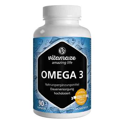 Vitamaze OMEGA-3 1000 mg EPA 400/DHA 300 wysokodawkowy 90 szt. od Vitamaze GmbH PZN 14347747