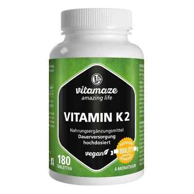 Vitamaze Vitamin K2 Tabletten 180 szt. od Vitamaze GmbH PZN 12741457