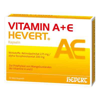 Vitamin A+e Hevert Kapseln 50 szt. od Hevert Arzneimittel GmbH & Co. K PZN 01905453