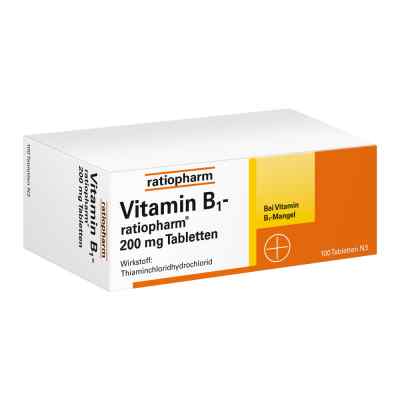 Vitamin B 1 ratiopharm 200 mg tabletki 100 szt. od ratiopharm GmbH PZN 01586054
