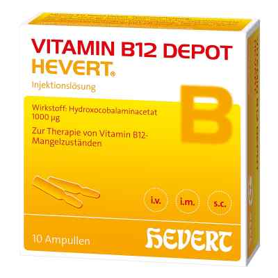 Vitamin B 12 Depot Hevert Ampułki 10 szt. od Hevert-Arzneimittel GmbH & Co. K PZN 06078368