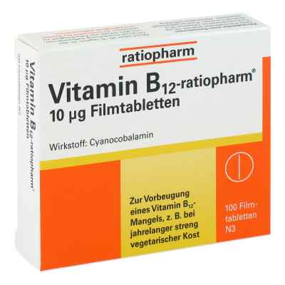 Vitamin B 12 ratiopharm 10 [my]g tabletki powlekane 100 szt. od ratiopharm GmbH PZN 08735267