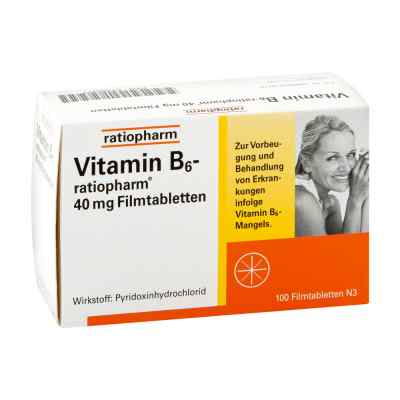 Vitamin B 6 ratiopharm 40 mg Filmtabl. 100 szt. od ratiopharm GmbH PZN 01586077