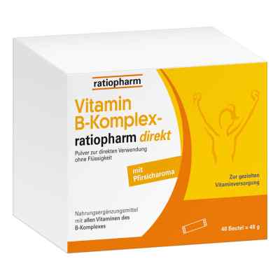 Vitamin B-komplex-ratiopharm Direkt Pulver 40 szt. od ratiopharm GmbH PZN 16783205