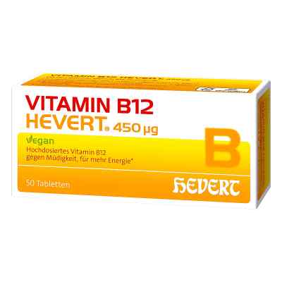Vitamin B12 Hevert 450 Μg Tabletten 50 szt. od Hevert-Arzneimittel GmbH & Co. K PZN 18232395