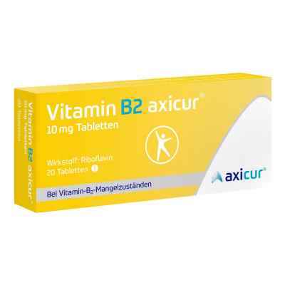 Vitamin B2 Axicur 10 Mg Tabletten 20 szt. od  PZN 17259529