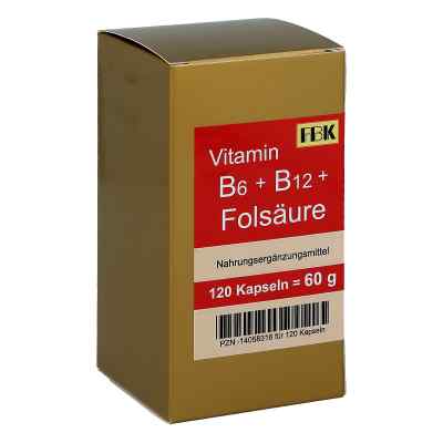 Vitamin B6+b12+folsäure Kapseln 120 szt. od FBK-Pharma GmbH PZN 14058316
