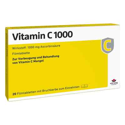 Vitamin C 1000 Filmtabletten 20 szt. od Wörwag Pharma GmbH & Co. KG PZN 00652205