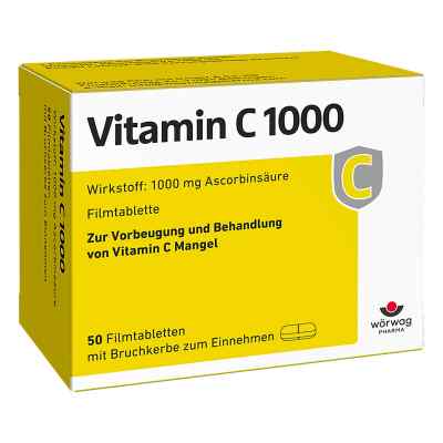 Vitamin C 1000 tabletki powlekane 50 szt. od Wörwag Pharma GmbH & Co. KG PZN 00652211