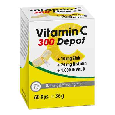 Vitamin C 300 Depot+zink+histidin+d Kapseln 60 szt. od Pharma Peter GmbH PZN 12547011