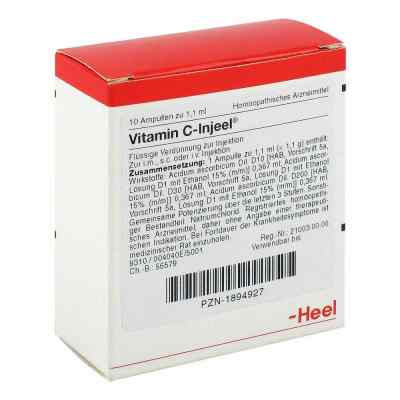 Vitamin C Injeel ampułki 10 szt. od Biologische Heilmittel Heel GmbH PZN 01894927