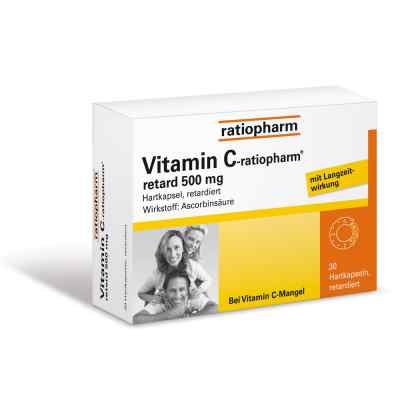 Vitamin C ratiopharm retard 500 mg Kapseln 30 szt. od ratiopharm GmbH PZN 07260862