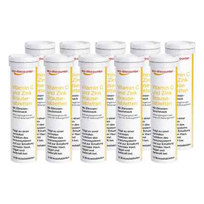 Vitamin C und Zink Brausetabletten von apo-discounter 10x15 szt. od Apologistics GmbH PZN 08101503