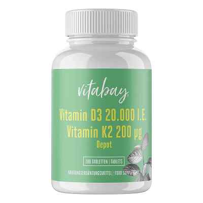 Vitamin D3 Depot 20.000 j.m..+vitamin K2 200 mg tabletki